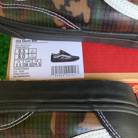 VANS OLD SKOOL MTE BLACK/CAMO WMNS - Picture 13 of 13